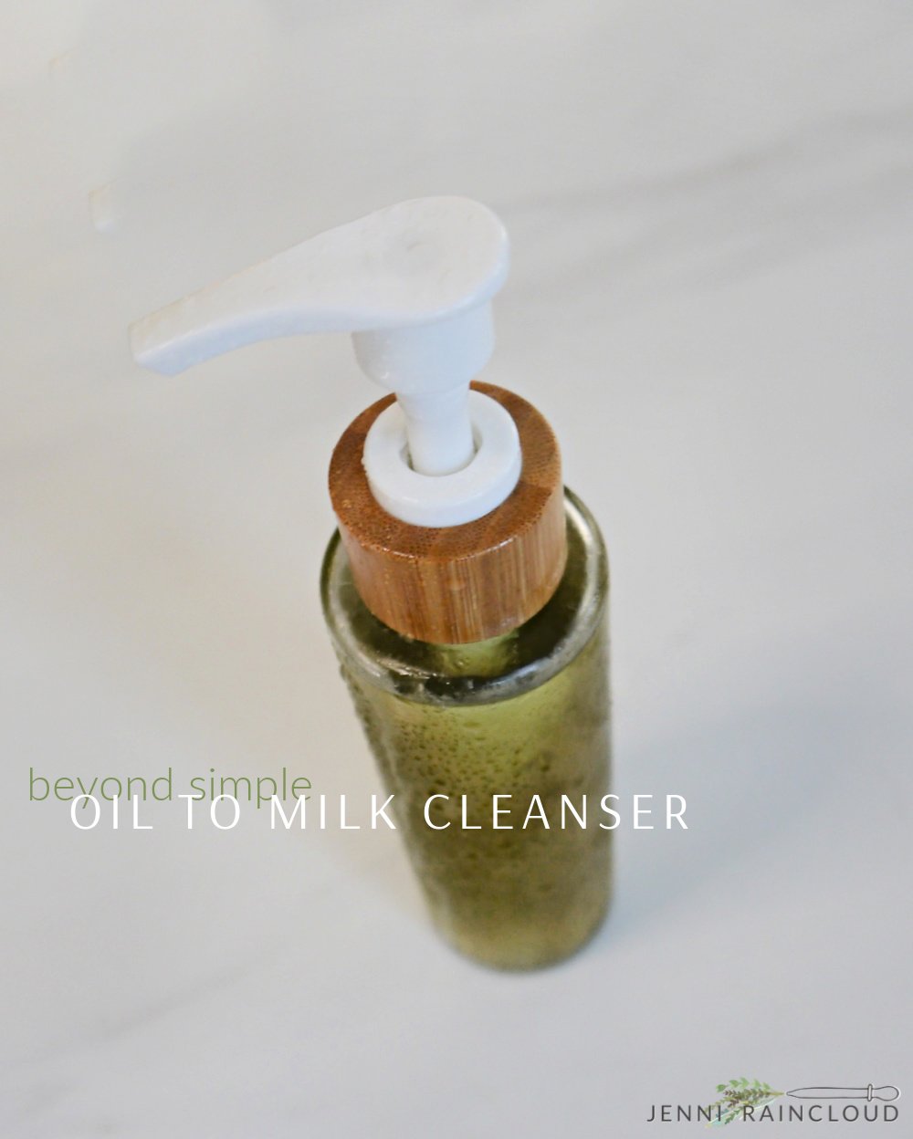 So Easy DIY Oil to Milk Cleanser-Rinses w/Water!