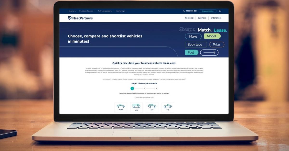 FleetPartners launches innovative online vehicle leasing calculator